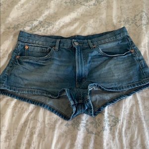 denim shorts